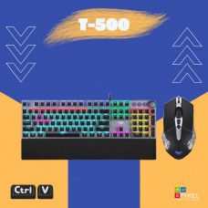 Клавиатура и мышь механическая AULA T-500 RGB