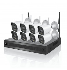 Комплект видеонаблюдения | NVR + 8 камер | 4 МП | TVT TD-P0808W1-001 | Wi-Fi ◇ Распознавание лиц