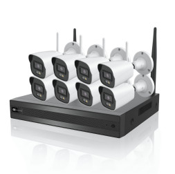 Комплект видеонаблюдения | NVR + 8 камер | 4 МП | TVT TD-P0808W1-001 | Wi-Fi ◇ Распознавание лиц