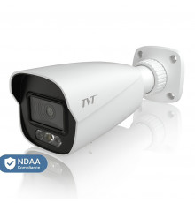 IP-видеокамера | 4 МП | TVT TD-9442S4-PA | PoE ◇ ИК+LED подсветка ◇ Сирена / Динамик