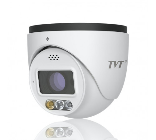 IP-видеокамера | 6 МП | TVT TD-9565S4-PA | PoE ◇ Моторизованный объектив + ИК/LED + Динамик