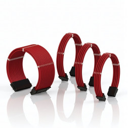 Кастомные кабели (удлинители) питания для БП Wincool Power Extension Cable Kit, красный
