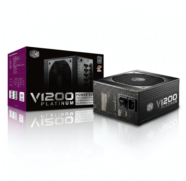 Блок питания для ПК 1200W Cooler Master V1200, 80 PLUS Platinum, модульный, б/у