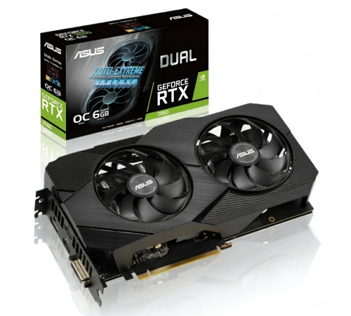 Видеокарта GeForce RTX 2060 6 GB | ASUS Dual EVO OC | Европейский релиз