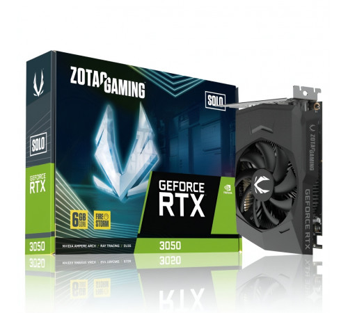 Видеокарта GeForce RTX 3050 6 GB ZOTAC Gaming Solo | Европейский релиз