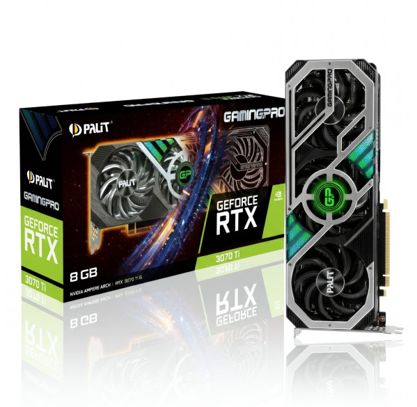 Видеокарта Nvidia RTX 3070 TI 8GB Palit GamingPro (99% новая) б/у