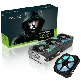 Видеокарта GeForce RTX 4070 Ti | 12 GB | GALAX ST 1-Click OC | 4×FAN | 99% новая (распечатанная)
