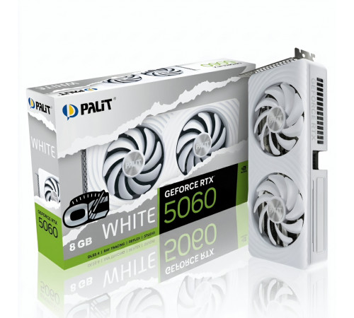 Видеокарта GeForce RTX 5060 8 GB | PALIT White OC
