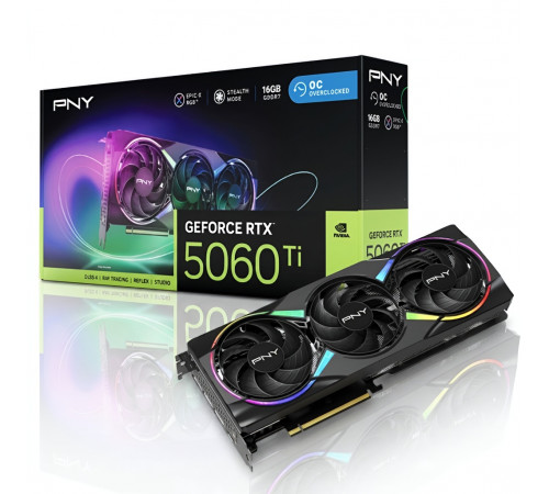 Видеокарта GeForce RTX 5060 TI 16 GB PNY XLR8 Gaming Epic-X RGB OC | Европейский релиз