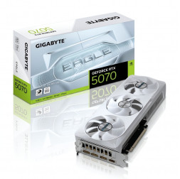 Видеокарта Nvidia RTX 5070 12 GB Gigabyte Eagle OC ICE SFF белая