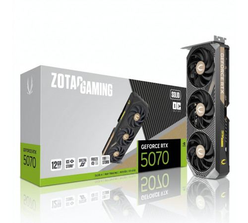 Видеокарта Nvidia RTX 5070 12 GB ZOTAC Gaming SOLID OC