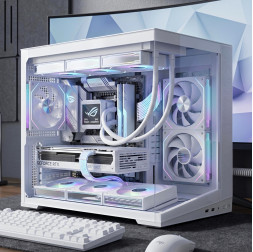 Корпус для ПК AIGO G10, белый | mATX | аквариум