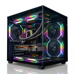 Корпус для ПК | EVESKY Prism Mini | mATX | панорамный «аквариум» | Б/У