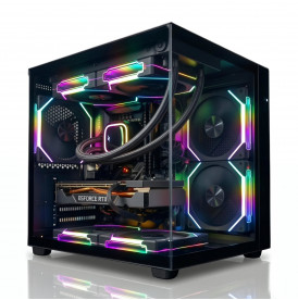 Корпус для ПК | EVESKY Prism Mini | mATX | панорамный «аквариум» | Б/У