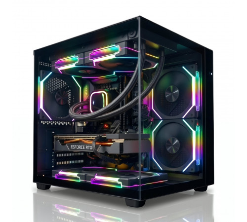Корпус для ПК | EVESKY Prism Mini | mATX | панорамный «аквариум» | Б/У