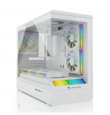 Корпус | Jungle Leopard MS-01 ◇ белый | mATX | ARGB ◇ панорамный «аквариум»