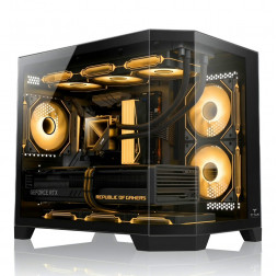 Корпус | TITAN | mATX | панорамный «аквариум»