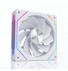 Кулер для корпуса ПК 12см. 3D ARGB белый, реверсивный