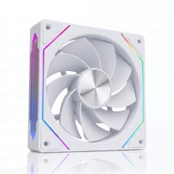 Кулер для корпуса ПК 12см. 3D ARGB белый, реверсивный