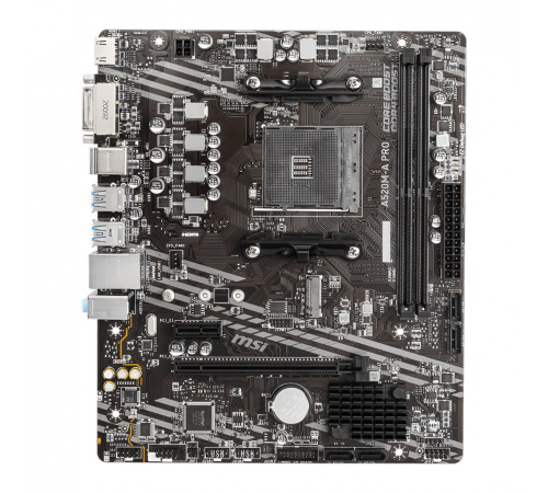 Материнская плата (AM4) A520 - MSI A520M-A PRO | 2×DDR4