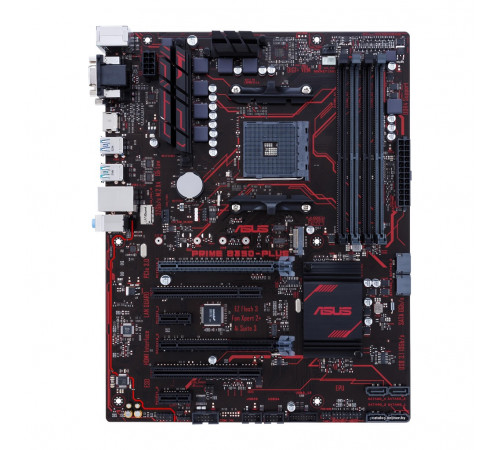 Материнская плата (AM4) B350 - ASUS Prime B350-PLUS (4×DDR4), б/у