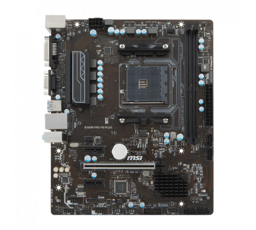 Материнская плата (AM4) B350 - MSI B350M Pro-VD PLUS (2×DDR4), б/у