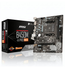 Материнская плата (AM4) B450 - MSI B450M-A PRO MAX II (2×DDR4)