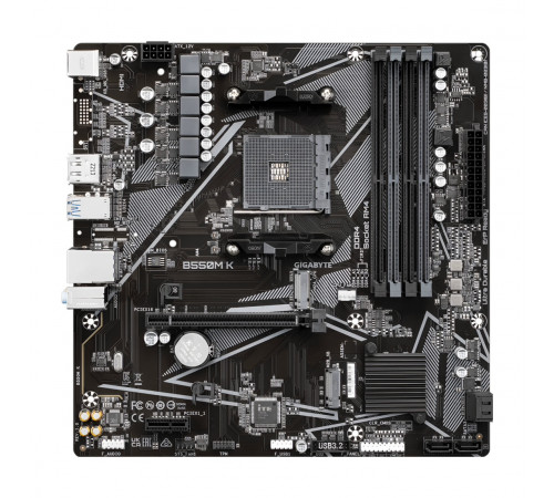 Материнская плата | AM4 | B550 | Gigabyte B550M K | mATX | 4×DDR4