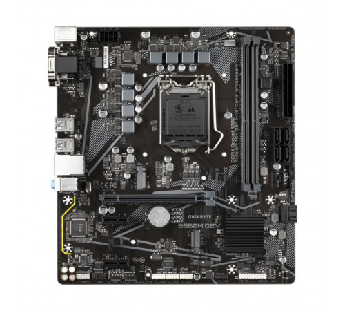 Материнская плата | 10-11 GEN | B560 | Gigabyte B560M D2V | mATX | 2×DDR4
