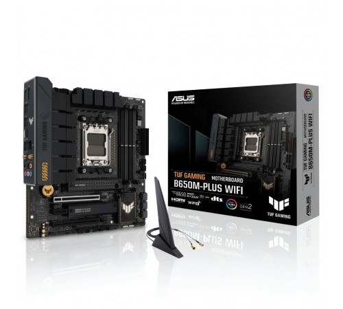 Материнская плата | AM5 | B650 | ASUS TUF Gaming B650M-PLUS WIFI | mATX | 4×DDR5