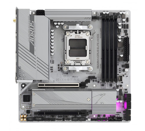 Материнская плата (AM5) B650 - Gigabyte B650M Aorus Elite AX ICE (4×DDR5)
