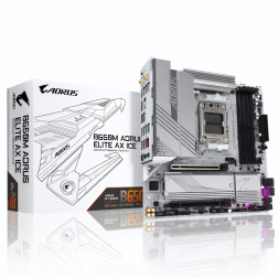 Материнская плата (AM5) B650 - Gigabyte B650M Aorus Elite AX ICE (4×DDR5)