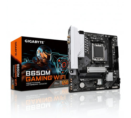 Материнская плата (AM5) B650 - Gigabyte B650M Gaming WIFI (2×DDR5)