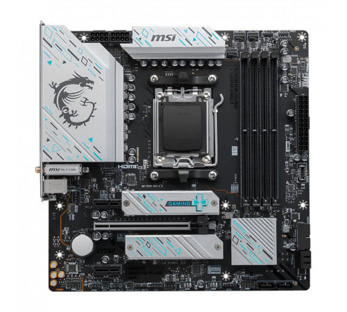 Материнская плата (AM5) B650 - MSI B650M Gaming Plus WIFI | mATX | 4×DDR5