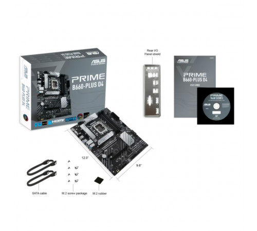 Материнская плата (12-13-14 GEN) B660 - ASUS Prime B660-PLUS D4 | ATX | 4×DDR4