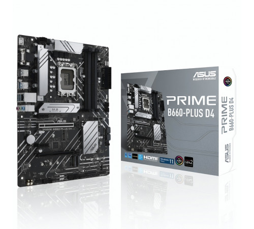 Материнская плата (12-13-14 GEN) B660 - ASUS Prime B660-PLUS D4 | ATX | 4×DDR4