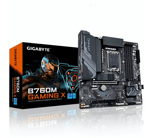 Материнская плата | 12-14 GEN | B760 | Gigabyte B760M Gaming X | mATX | 4×DDR5