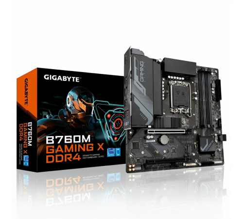 Материнская плата (12-13-14 GEN) B760 - Gigabyte B760M GamingX DDR4 | mATX | 4×DDR4