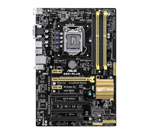 Материнская плата ( 4 GEN) B85 - ASUS B85-PLUS (4×DDR3), б/у