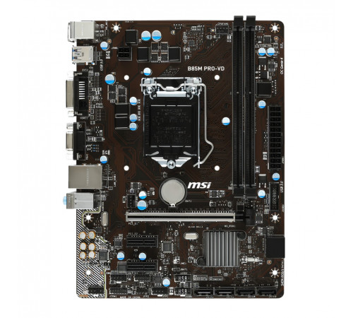 Материнская плата ( 4 GEN)  B85 - MSI B85M PRO-VD | mATX | 2×DDR3 | OEM
