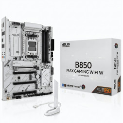 Материнская плата (AM5) B850 - ASUS B850 MAX GAMING WIFI W | ATX | 4×DDR5
