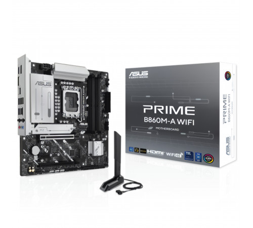 Материнская плата (15 GEN Ultra) B860 - ASUS PRIME B860M-A WIFI | mATX | 4×DDR5