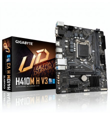 Материнская плата (10 GEN)  H410 - Gigabyte H410M H V3 | mATX | 2×DDR4
