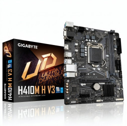 Материнская плата (10 GEN)  H410 - Gigabyte H410M H V3 | mATX | 2×DDR4
