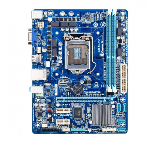 Материнская плата ( 2-3 GEN)  H61 - Gigabyte H61M DS2 | mATX | 2×DDR3 | Б/У