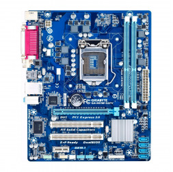 Материнская плата ( 2-3 GEN)  H61 - Gigabyte H61M S2PV | mATX | 2×DDR3 | Б/У