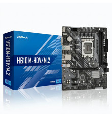 Материнская плата (12-13-14 GEN)  H610 - ASRock H610M-HDV/M.2 | mATX | 2×DDR4