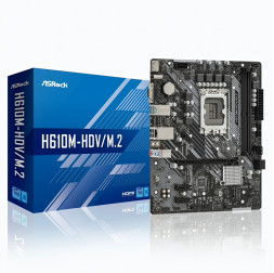 Материнская плата (12-13-14 GEN)  H610 - ASRock H610M-HDV/M.2 | mATX | 2×DDR4
