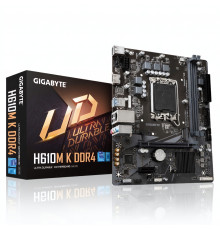 Материнская плата (12-13-14 GEN)  H610 - Gigabyte H610M K DDR4 (2×DDR4)