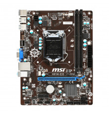 Материнская плата |  4 GEN |  H81 | MSI H81M-E33 | mATX | 2×DDR3